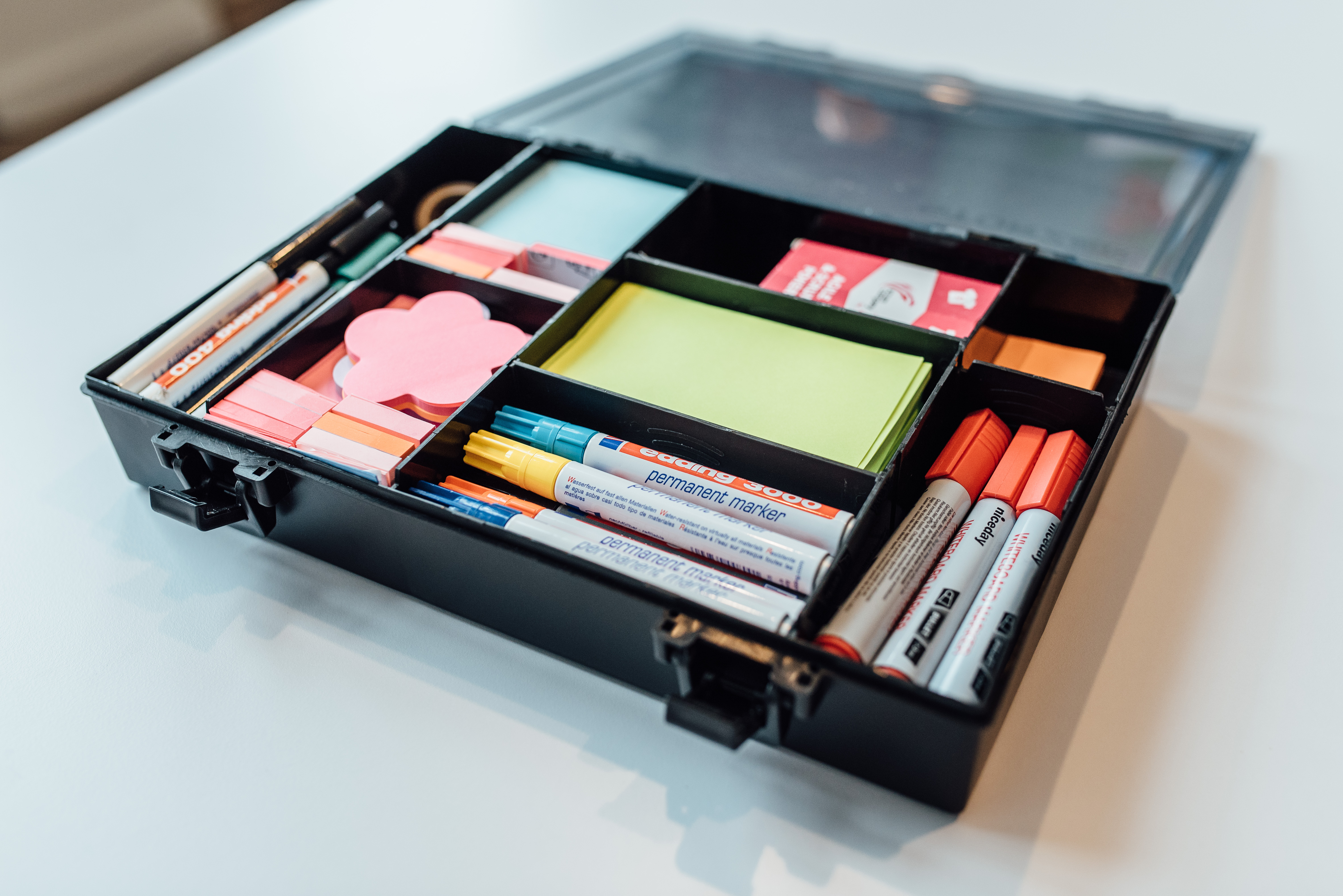 toolkit with markers